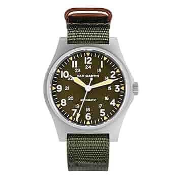 SEESTERN パイロットウオッチ 38mm ブラック ミリタリー 腕時計 SEESTERN パイロットウオッチ 38mm ブラック ミリタリー 腕時計